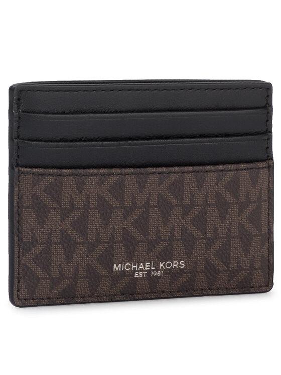 MICHAEL Michael Kors Калъф за кредитни карти Greyson 39F9LGYD2B Черен за Унисекс цена
