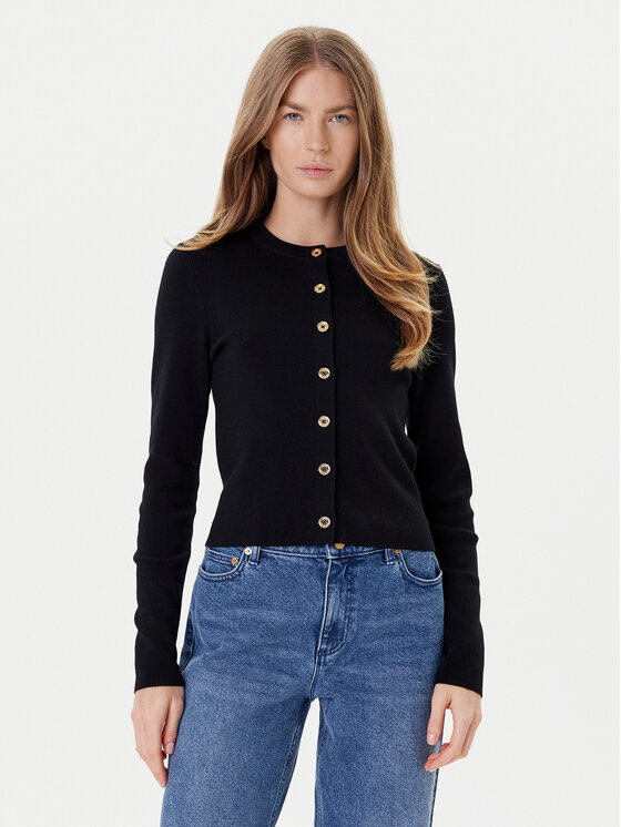 MICHAEL Michael Kors Кардиган MT5617W4VR Черен Slim Fit за Жени цена