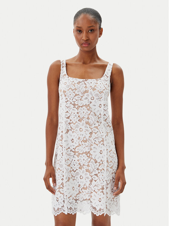 MICHAEL Michael Kors Коктейлна рокля MS582XYHHS Бял Slim Fit за Жени цена