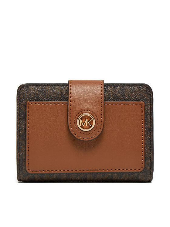 MICHAEL Michael Kors Малък дамски портфейл 32R4G0KF5B Кафяв за Жени цена