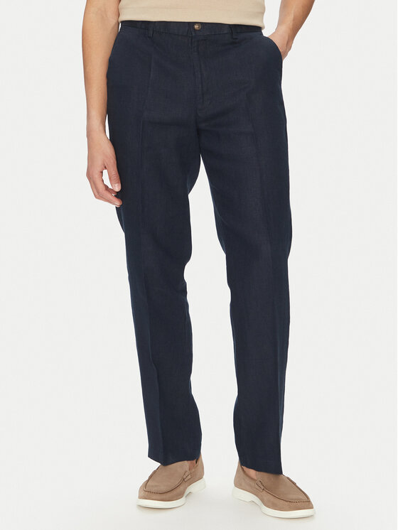 MICHAEL Michael Kors Чино панталони CS5304BBEY Тъмносин Straight Fit за Мъже цена