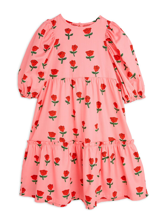 MINI RODINI Ежедневна рокля Roses 2515010528 Розов Regular Fit за Момичета цена