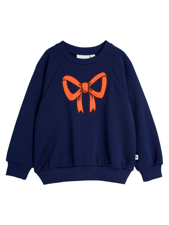 MINI RODINI Суитшърт Bow 2512012960 Тъмносин Regular Fit за Момичета цена