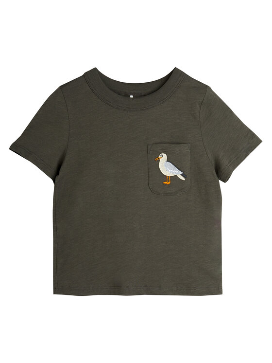 MINI RODINI Тишърт 2522013699 Черен Regular Fit за Момчета цена