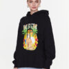 MSGM Суитшърт 3441MDM214 237000 Черен Relaxed Fit за Жени цена