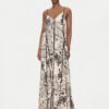 Maaji Лятна рокля Sepia Fiori Lily PT1930CLD001 Бежов Relaxed Fit за Жени цена