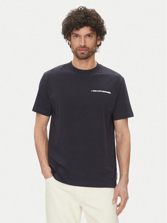 Marc O'Polo Denim Тишърт 500 0006 002 Тъмносин Relaxed Fit за Мъже цена