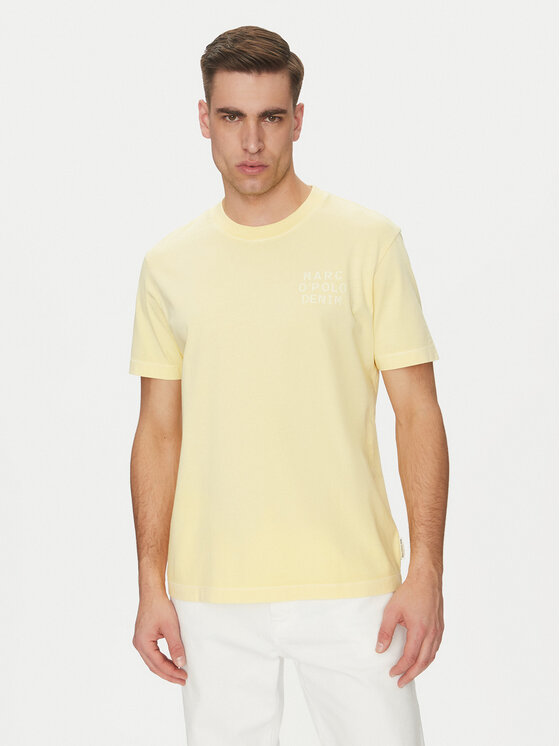 Marc O'Polo Denim Тишърт 500 0006 040 Жълт Relaxed Fit за Мъже цена