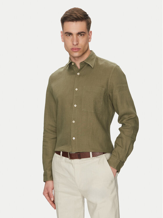 Marc O'Polo Риза 523 7428 42318 Зелен Regular Fit за Мъже цена