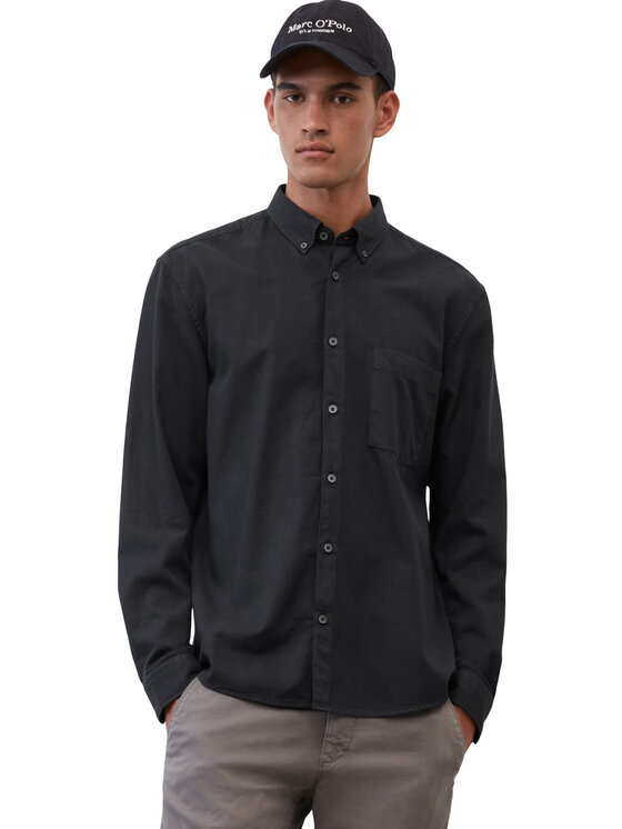 Marc O'Polo Риза B21 7242 42414 Черен Regular Fit за Мъже цена