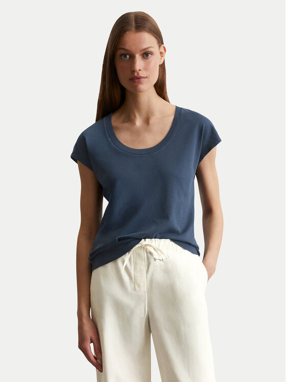 Marc O'Polo Тишърт 516 2100 50073 Тъмносин Regular Fit за Жени цена