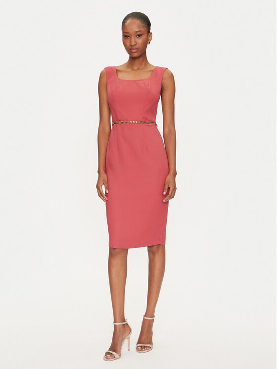 Marciano Guess Коктейлна рокля 5GGK12 7300A Коралов Regular Fit за Жени цена