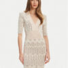 Marciano Guess Плетена рокля 5YGK20 5877Z Бежов Slim Fit за Жени цена