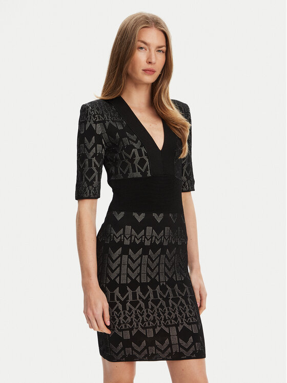 Marciano Guess Плетена рокля 5YGK20 5877Z Черен Slim Fit за Жени цена