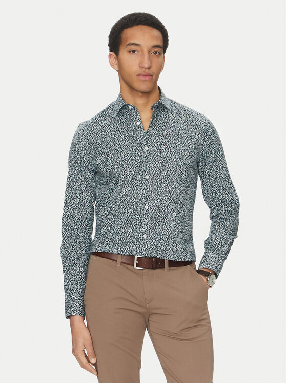 Marciano Guess Риза 4GHH02 4388Z Тъмносин Slim Fit за Унисекс цена