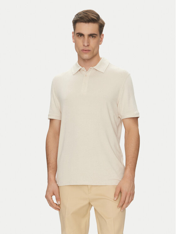 Marciano Guess Тениска с яка и копчета 5GHP01 6315A Бежов Regular Fit за Мъже цена