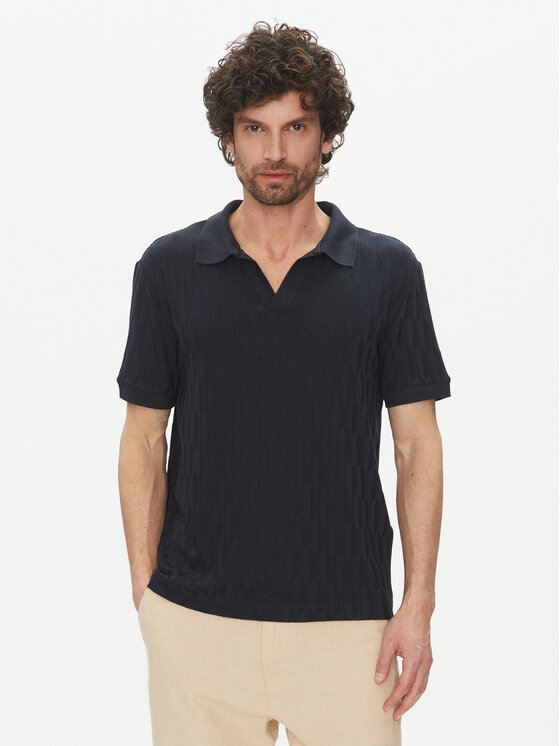 Marciano Guess Тениска с яка и копчета 5GHP03 6326A Тъмносин Regular Fit за Мъже цена
