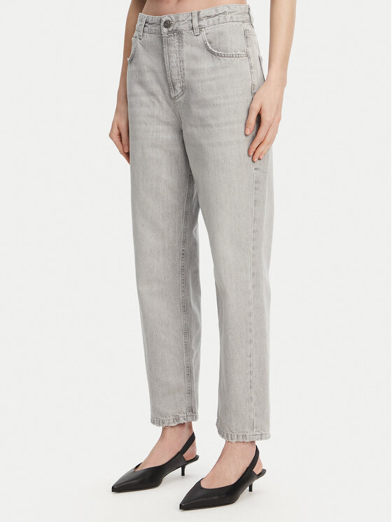 Marella Дънки Tomboy 2513181044 Сив Straight Fit за Жени цена