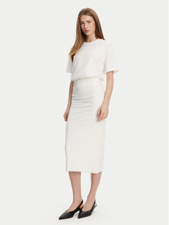 Marella Ежедневна рокля Ileana 2513621014 Бял Slim Fit за Жени цена