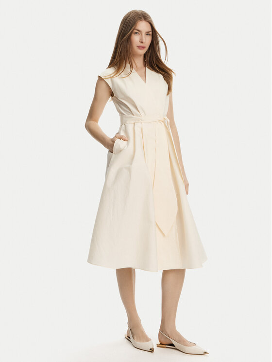 Marella Ежедневна рокля Ossola 2513221172 Екрю Regular Fit за Жени цена
