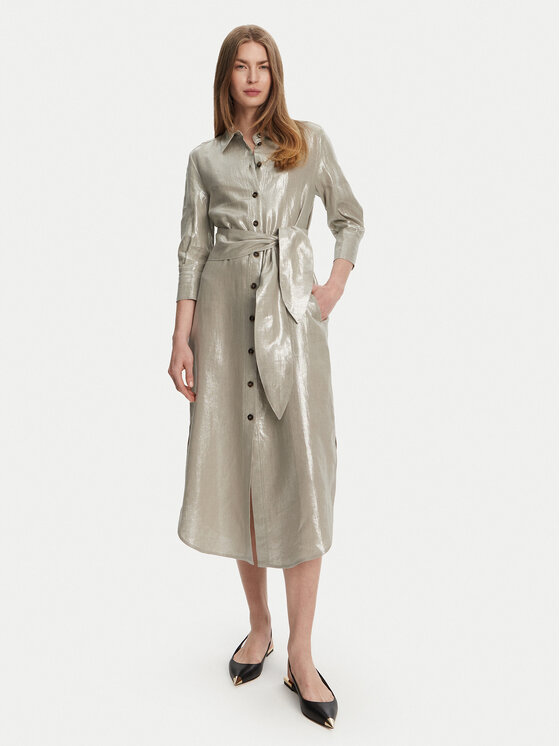 Marella Лятна рокля Talpa 2513221134 Сив Regular Fit за Жени цена