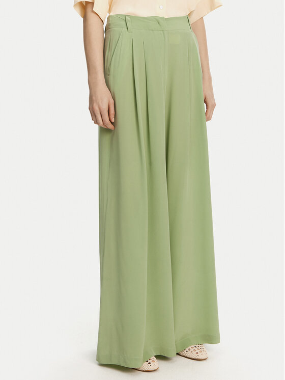 Marella Панталони тип палацо Sedia 2513131142 Зелен Wide Leg за Жени цена