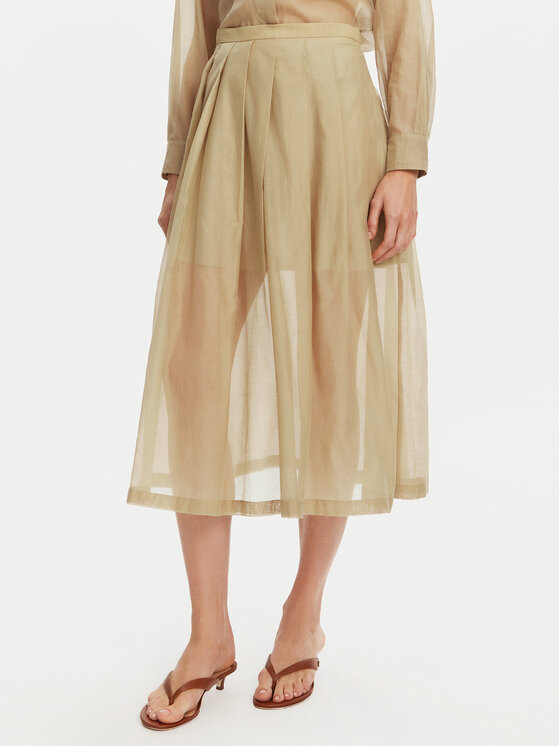 Marella Пола тип трапец Cubano 2513101015 Бежов Regular Fit за Жени цена