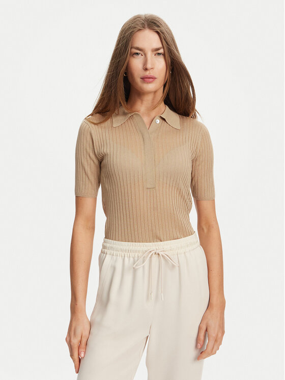 Marella Пуловер Torbole 2513361145 Бежов Slim Fit за Жени цена