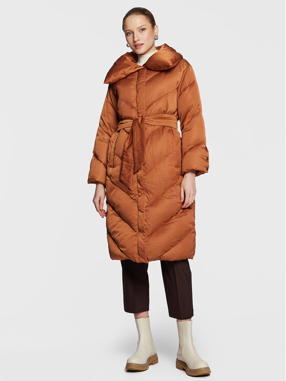Marella Пухено яке Agnelli 34960227 Кафяв Regular Fit за Жени цена