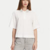 Marella Тениска с яка и копчета Gonzaga 2513951014 Бял Relaxed Fit за Жени цена