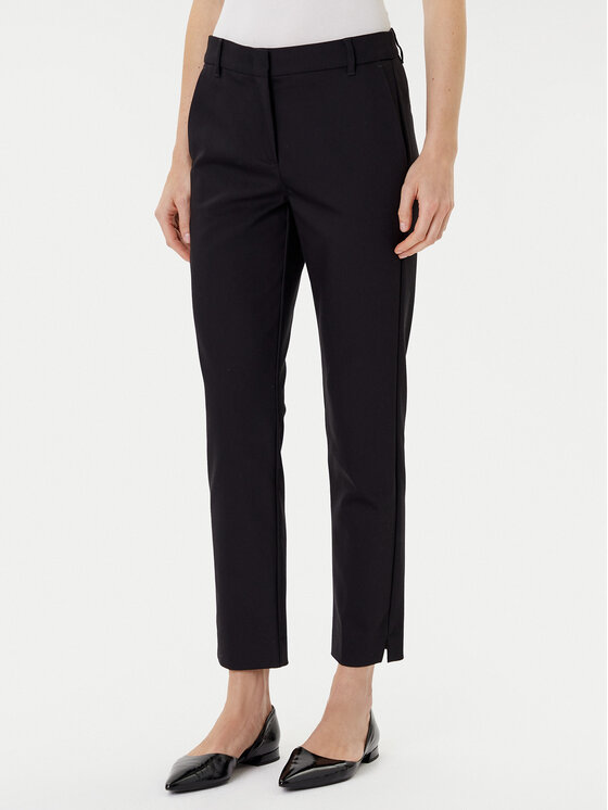 Marella Чино панталони Abb 2523136031 Черен Slim Fit за Жени цена