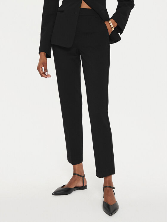 Marella Чино панталони Gemma 2423786054 Черен Slim Fit за Жени цена