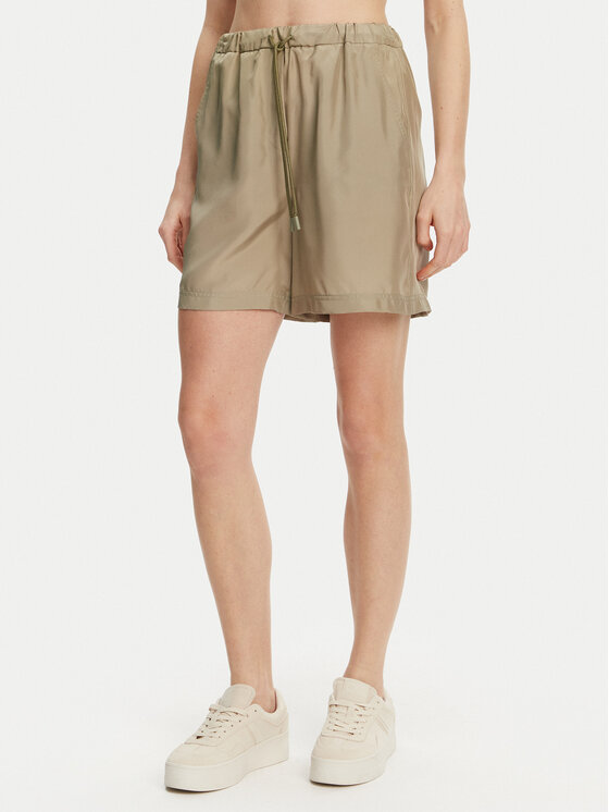Marella Шорти от плат Borbona 2513141025 Зелен Relaxed Fit за Жени цена