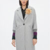 Maryley Преходно палто 23IB148/M11/5CGR Сив Regular Fit за Жени цена