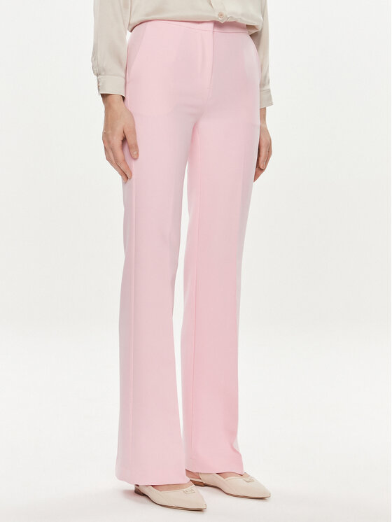Maryley Текстилни панталони 24EB587/43OR Розов Wide Leg за Жени цена