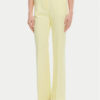 Maryley Текстилни панталони 25EB587/43LL Жълт Regular Fit цвят на ниска цена