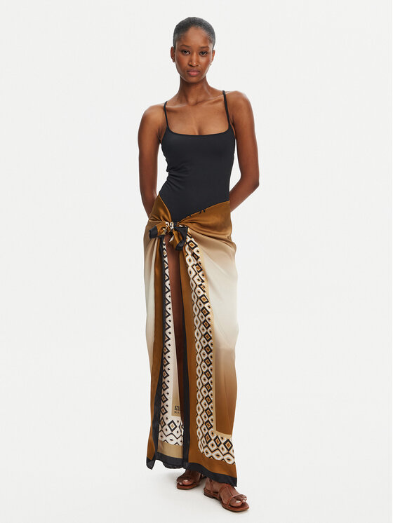 Max Mara Beachwear Бандана Ottico 2516541019 Кафяв за Жени цена