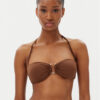 Max Mara Beachwear Горнище на бански Amelia 2516821199 Кафяв за Жени цена