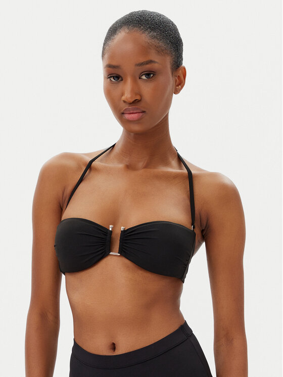 Max Mara Beachwear Горнище на бански Amelia 2516821199 Черен за Жени цена