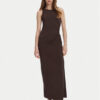 Max Mara Beachwear Лятна рокля 2516621049650 Кафяв Regular Fit за Жени цена