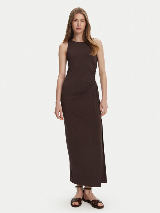 Max Mara Beachwear Лятна рокля 2516621049650 Кафяв Regular Fit за Жени цена