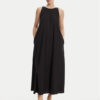 Max Mara Beachwear Лятна рокля Romea 2516221019 Черен Relaxed Fit за Жени цена