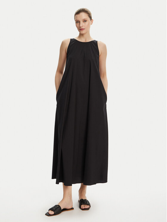 Max Mara Beachwear Лятна рокля Romea 2516221019 Черен Relaxed Fit за Жени цена