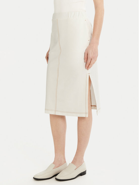 Max Mara Leisure Миди пола Otto 2516771017 Бял Regular Fit за Жени цена