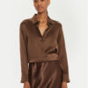 Max Mara Leisure Риза Finire 2426116018 Кафяв Regular Fit за Жени цена