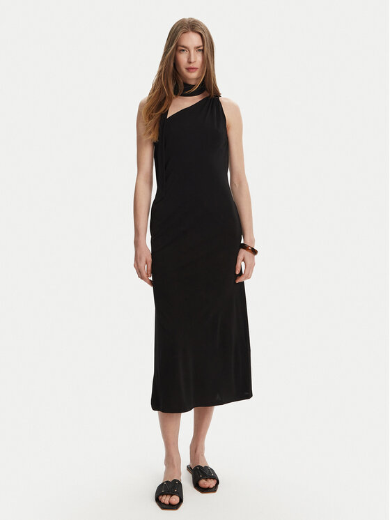 Max Mara Коктейлна рокля Verbena 2516621068 Черен Regular Fit за Жени цена