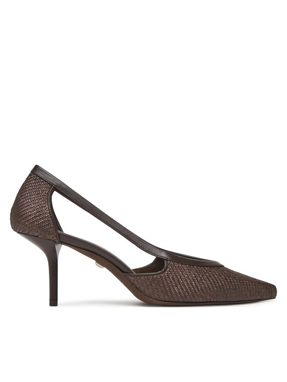 Max Mara Обувки на ток Strawpump 2514521312600 Кафяв за Жени цена