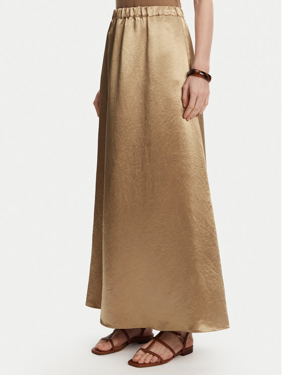 Max Mara Пола тип трапец Nuevo 2516101028 Бежов Regular Fit за Жени цена