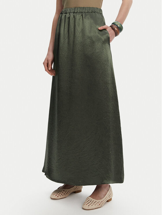 Max Mara Пола тип трапец Nuevo 2516101028 Зелен Regular Fit за Жени цена