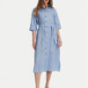 Max Mara Рокля тип риза Salute 2516221028 Светлосиньо Regular Fit за Жени цена